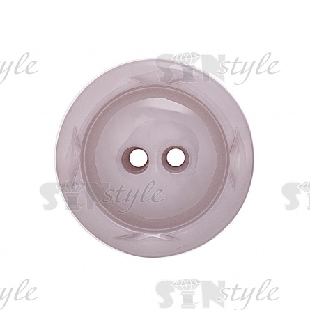 Пуговица пластиковая на два прокола, размер 48L, цвет серый фото 2