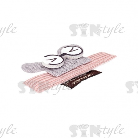 Аппликация 3D "Мышка", цвет серый, размер 40х28 мм фото 2