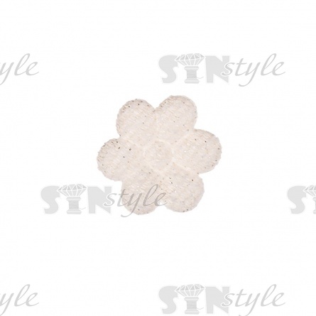 Аппликация 3D "Цветочек", диаметр 15 мм, цвет шампань фото 1