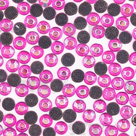 Стразы термоклеевые акриловые SS16, цвет красный радужный (голография), 500гр/уп  фото 3