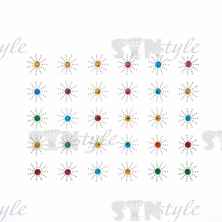 Термоаппликация со стразами и пластиковыми пластинами  фото 1