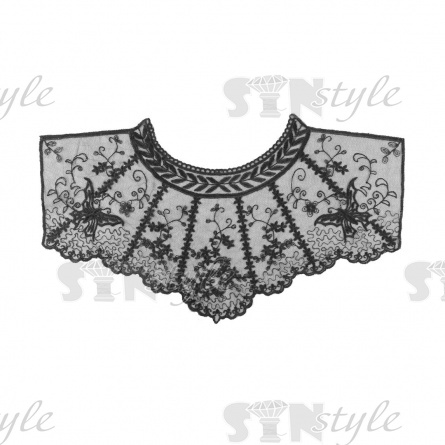 Воротник пришивной кружевной, размер 460х250 мм фото 1