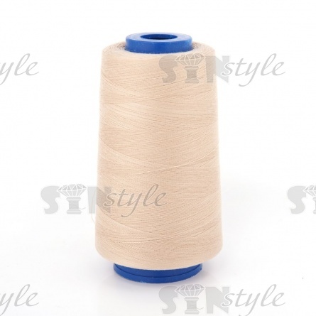 Нитки полиэстер 40/2, цвет №452 (светло-бежевый), 5000Y фото 1
