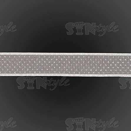 Декоративная лента капроновая, ширина 25 мм, намотка 25 ярдов, цвет белый фото 3