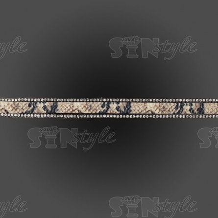 Лента декоративная со стразами на термоклеевой основе, ширина 15 мм, намотка 20 Y фото 1