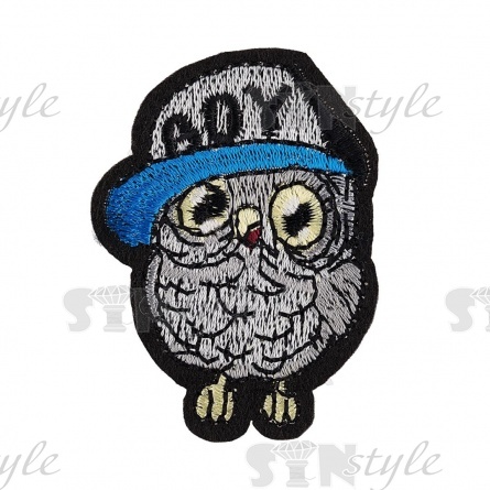 Термоаппликация "Совенок", размер 42х58 мм фото 1