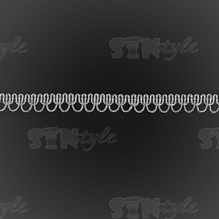 Тесьма отделочная металлизированная, ширина 12 мм, цвет серебро, намотка 15 ярдов фото 1