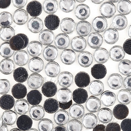 Стразы термоклеевые акриловые SS20, цвет белый прозрачный, 500 гр/уп фото 3
