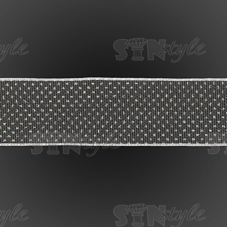 Декоративная лента капроновая, ширина 40 мм, намотка 25 ярдов, цвет белый фото 3