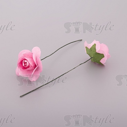 Цветочки декоративные, цвет розовый, размер 20 мм, 144 шт/уп фото 2