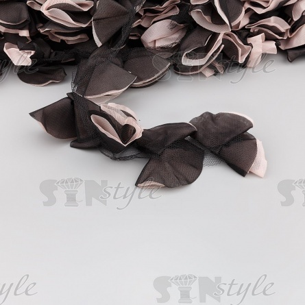 Кружево "Бантики" из капроновой ленты, ширина 65 мм, цвет светло-розовый (16), намотка 10 ярдов фото 3