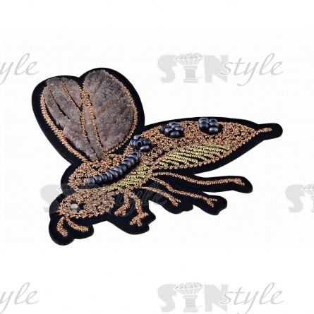 Аппликации  с элементами из бисера, размер 7х8 см фото 2