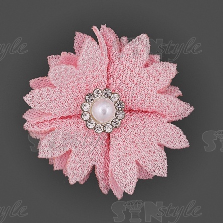 Цветочки декоративные, цвет розовый, размер 35 мм,  фото 1