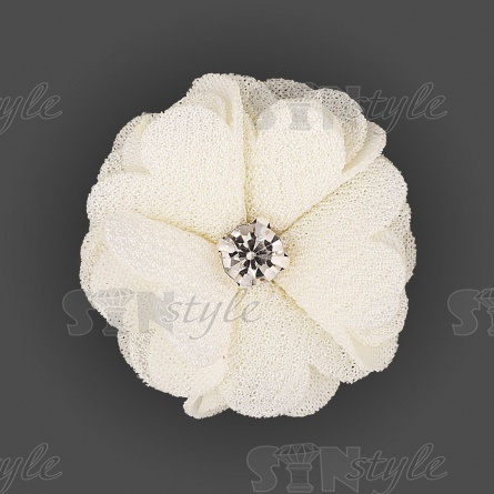 Цветочки декоративные, цвет шампань, размер 40 мм,  фото 1