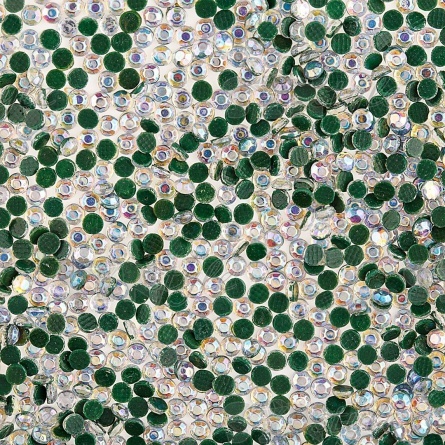 Стразы термоклеевые акриловые SS10, радужный (голография), 500 гр/уп  фото 2