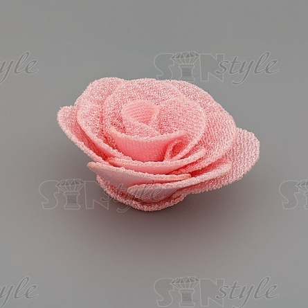 Цветочки декоративные, цвет розовый, размер 40 мм,  фото 2