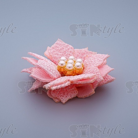 Цветочки декоративные, цвет розовый, размер 35 мм,  фото 2