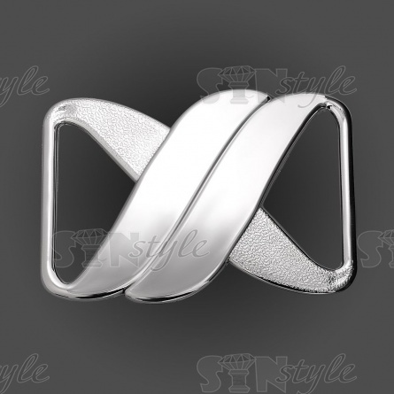 Пряжка пластиковая, внутренний размер 50 мм, цвет никель фото 1