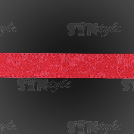 Декоративная лента двухслойная, цвет фуксия, ширина 25 мм, намотка 20 ярдов фото 3