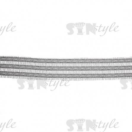 Кружево "Французское", ширина 70 мм, цвет черный, длина 3 метра фото 2