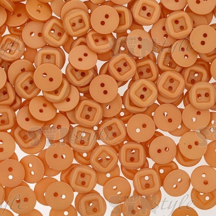 Пуговица пластиковая на два прокола, 20L, цвет горчичный фото 3