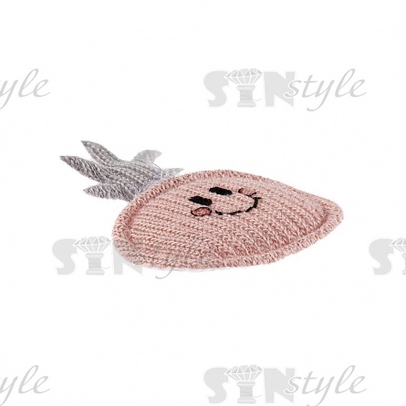 Аппликация 3D "Ананасик", цвет грязно-розовый, размер 23х30 мм фото 2