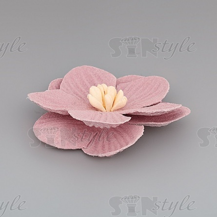 Цветочки декоративные, цвет пурпурный, размер 40 мм,  фото 2