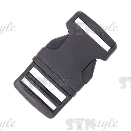 Пряжка Фастекс, внутренний размер 25 мм, цвет черный фото 1