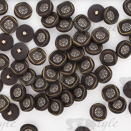 Пуговица пластиковая на ножке, размер 28L, цвет зеленый фото 3