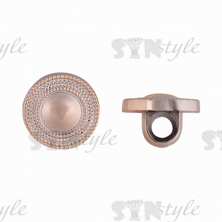 Пуговица пластиковая на ножке, размер 18L, цвет золотой фото 1