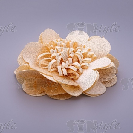 Цветочки декоративные, цвет бежевый, размер 60 мм, фото 2