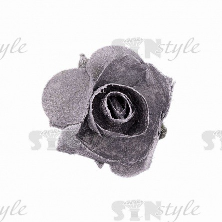 Цветочки декоративные, с напылением, цвет серебряный, размер 20 мм,144 шт/уп фото 1