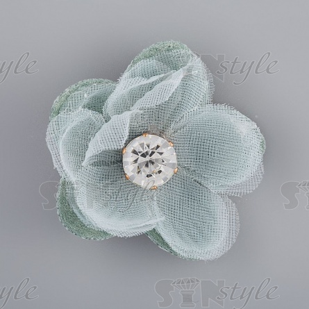 Цветочки декоративные, цвет серый, размер 45 мм, фото 1