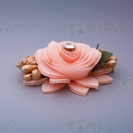 Цветочки декоративные, цвет бежевый, размер 50 мм,  фото 2