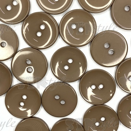 Пуговица пластиковая на два прокола, размер 44L, цвет капучино фото 3