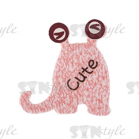 Аппликация 3D, цвет грязно-розовый, размер 45х45 мм фото 1