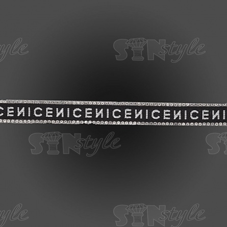 Лента декоративная со стразами на термоклеевой основе, ширина 15 мм, намотка 20 Y фото 1