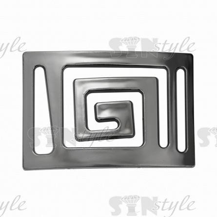 Пряжка пластиковая, внутренний размер 45 мм, цвет темный никель фото 1