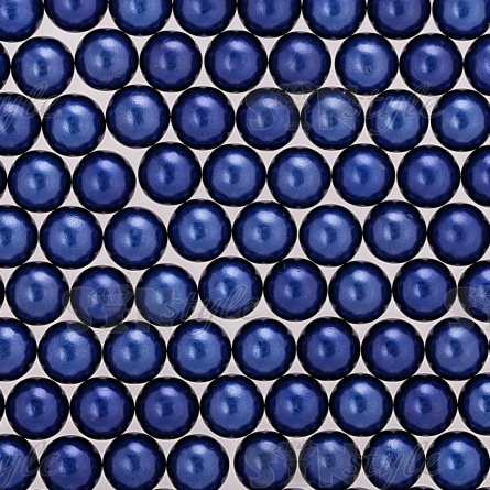 Бусины под жемчуг прибивные, размер 6 мм, цвет электрик, вес 500 г фото 2