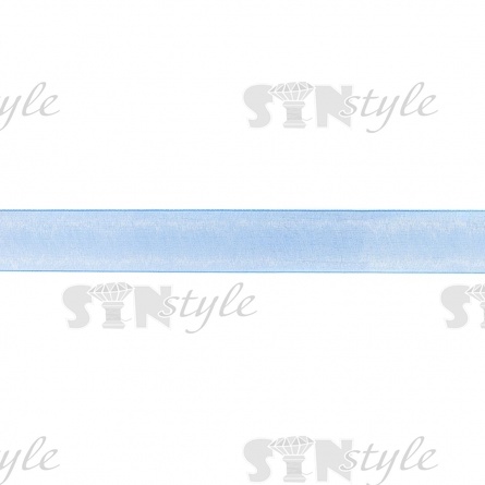 Декоративная лента капроновая, ширина 25 мм, намотка 50 ярдов, цвет синий фото 2