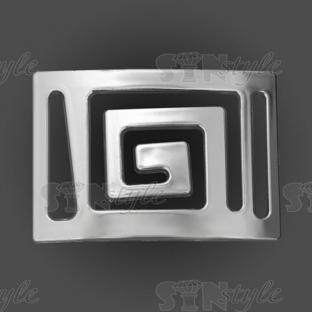 Пряжка пластиковая, внутренний размер 45 мм, цвет никель фото 1