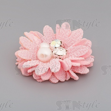 Цветочки декоративные, цвет розовый, размер 40 мм,  фото 2