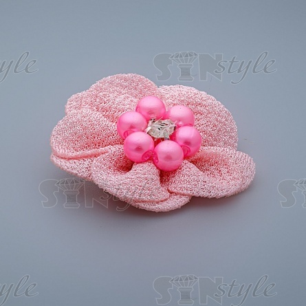 Цветочки декоративные, цвет розовый, размер 40 мм,  фото 2