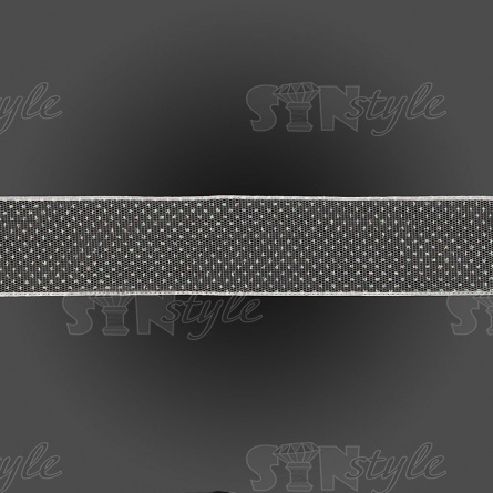 Декоративная лента капроновая, ширина 40 мм, намотка 25 ярдов, цвет белый фото 2