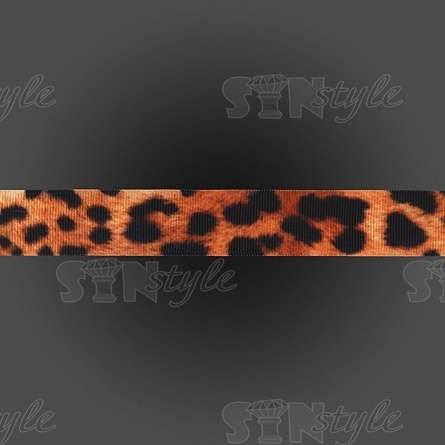 Лента репсовая, с анималистическим принтом, ширина 25 мм, намотка 20 ярдов фото 2