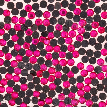 Стразы термоклеевые акриловые SS16, цвет фуксия, 20160 шт фото 2