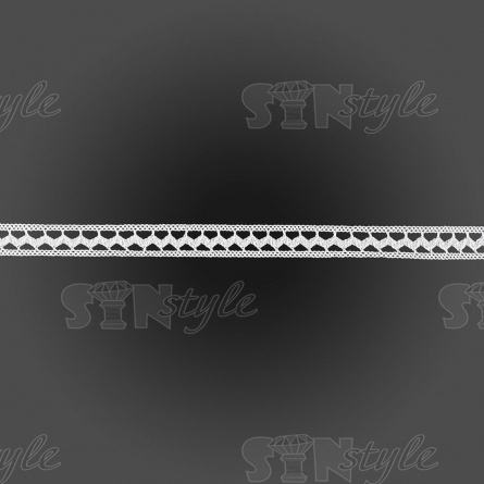 Кружево вязаное плетеное, ширина 13 мм, цвет белый, намотка 15 ярдов фото 1