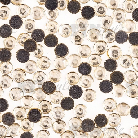 Стразы термоклеевые акриловые SS16, цвет золотистый, 500гр/уп  фото 3