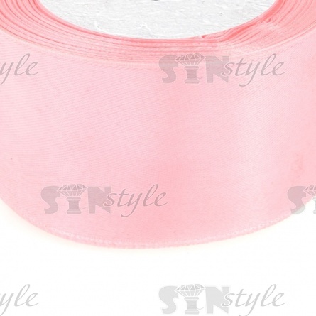 Декоративная лента атласная, ширина 50 мм, длина 25 ярдов, цвет желтый (№016) фото 2