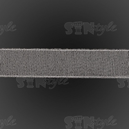 Кружево ажурное с цветочным орнаментом, украшенное золотыми люверсами и белыми стразами, ширина 95 мм, намотка 15 ярдов, цвет черный фото 4